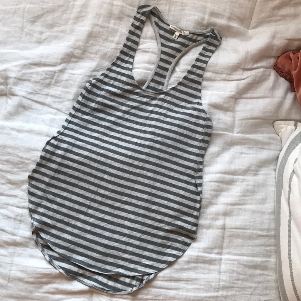 Women’s Express Tank Top - Grey & White